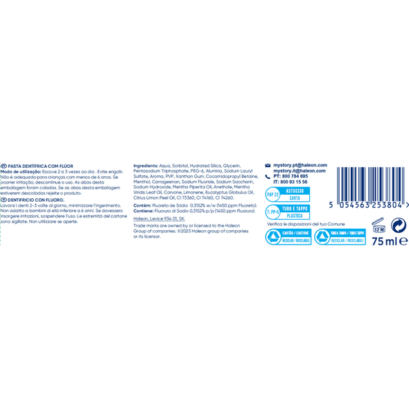 AQUAFRESH DENTIFRICIO  WHITE REVERSE EFFETTO SBIANCANTE 75 ML