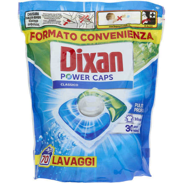 DIXAN POWER CAPS DETERSIVO LAVATRICE CLASSICO 70 LAVAGGI  
