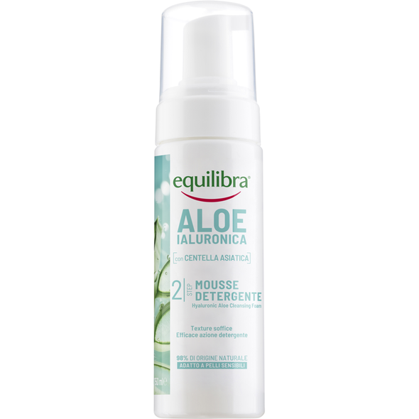 EQUILIBRA ALOE IALURONICA MOUSSE DETERGENTE PELLI SENSIBILI 150 ML