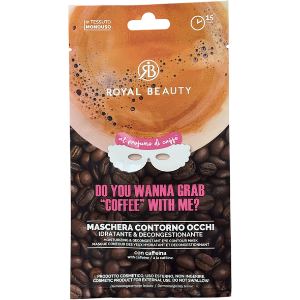 ROYAL BEAUTY MASCHERA OCCHI IDRATANTE E ANTIOSSIDANTE AL PROFUMO DI CAFFE' 6 ML
