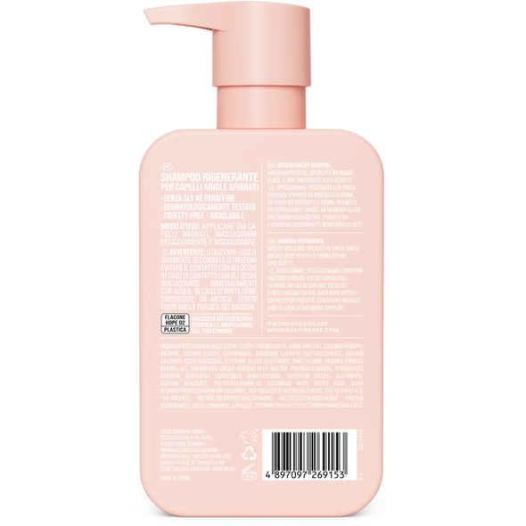 MONDAY SHAMPOO RIGENERANTE CAPELLI ARIDI E SFIBRATI 354 ML
