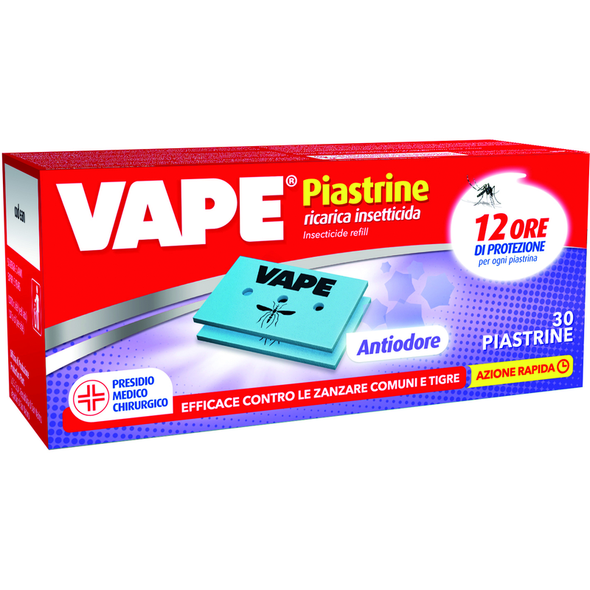 VAPE RICARICA PIASTRINE ANTIODORE 30 PZ