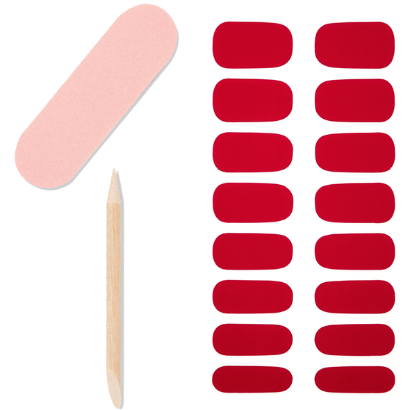ARDELL GEL NAIL 16 STRIPS ADESIVE CHERRY BOMB 