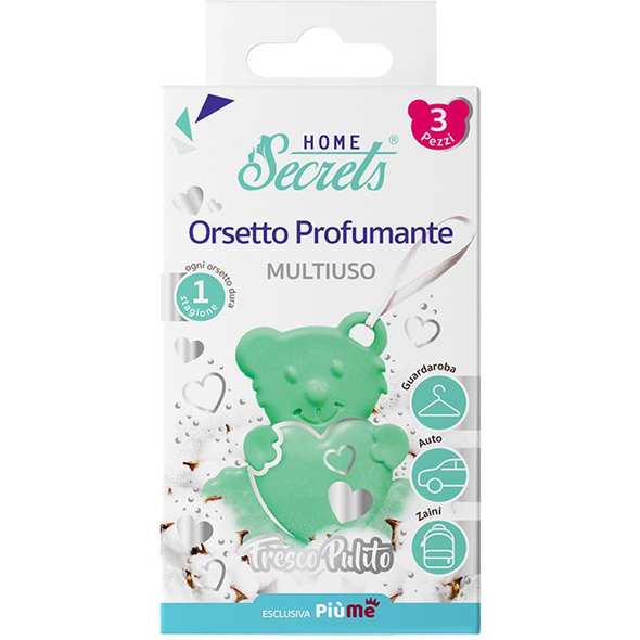SECRETS ORSETTO PROFUMANTE MULTIUSO 3 PEZZI