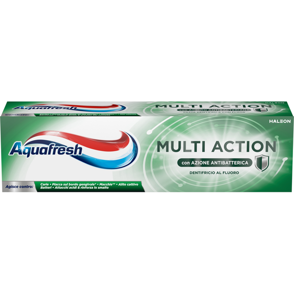 AQUAFRESH DENTIFRICIO MULTI ACTION CON AZIONE ANTIBATTERICA AL FLUORO 75 ML