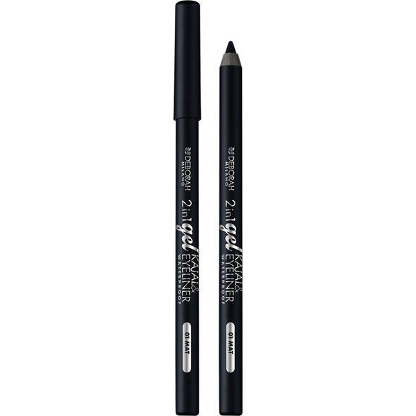 DEBORAH MATITA OCCHI 2in1 IN GEL N.01 MAT BLACK