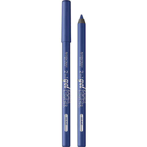 DEBORAH MATITA OCCHI 2in1 IN GEL N.02 MAT BLUE