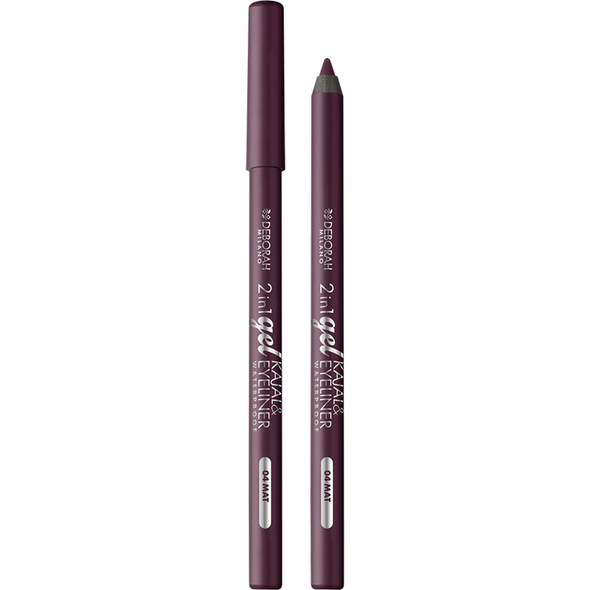 DEBORAH MATITA OCCHI 2in1 IN GEL N.04 MAT BURGUNDY
