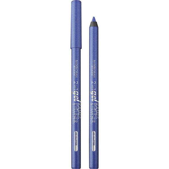 DEBORAH MATITA OCCHI 2in1 IN GEL GLITTER N.02 BLUE