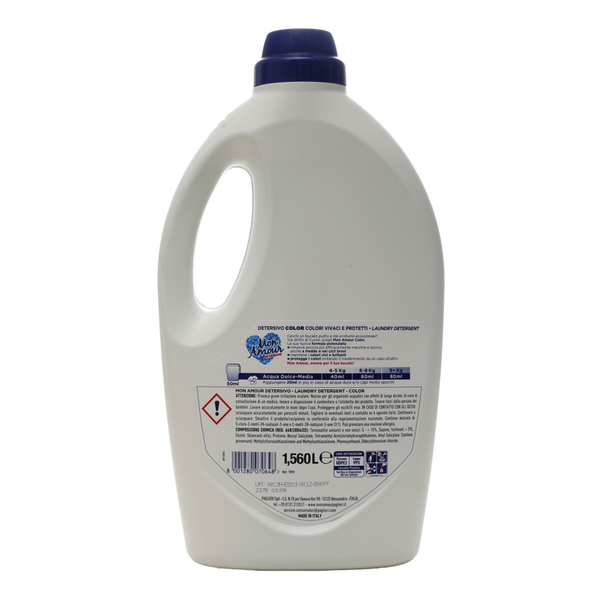MON AMOUR DETERSIVO LAVATRICE LIQUIDO COLOR 1560 ML 39 LAVAGGI 