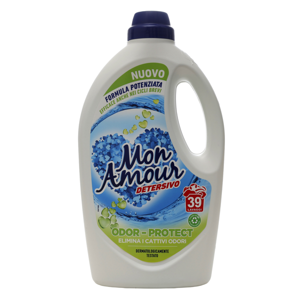 MON AMOUR DETERSIVO LAVATRICE LIQUIDO ODOR PROTECT 1560 ML 39 LAVAGGI 