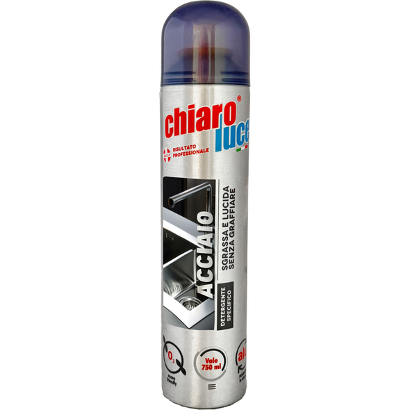 CHIARO LUCE DETERGENTE ACCIAIO SPRAY 300 ML