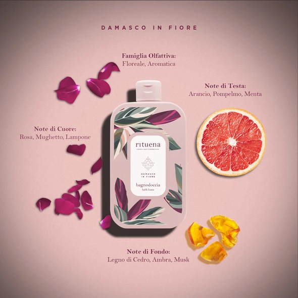 RITUENA DAMASCO IN FIORE BAGNODOCCIA 400 ML