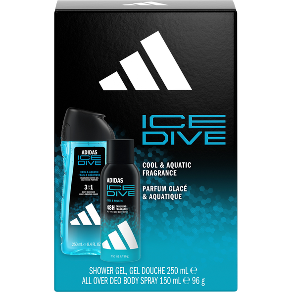 ADIDAS CONFEZIONE ICE DIVE DEOORANTE SPRAY 150 ML + SHOWER GEL 250 ML