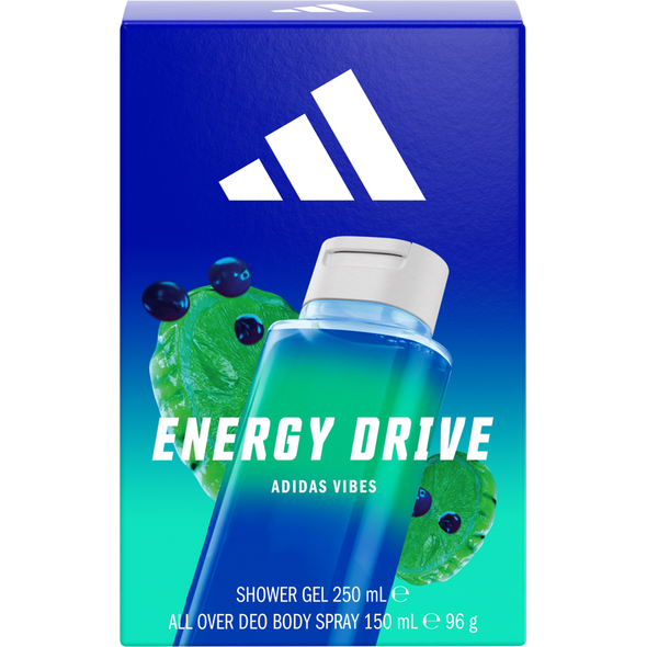 ADIDAS CONFEZIONE ENERGY DRIVE DEODORANTE SPRAY 150 ML + SHOWER GEL 250 ML