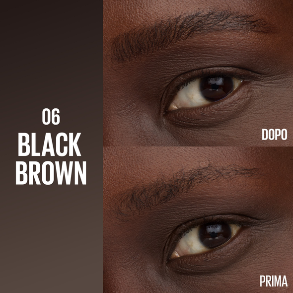 MAYBELLINE MATITA SOPRACCIGLIA 2 IN 1 BROW INSERTS N.6 BLACK BROWN