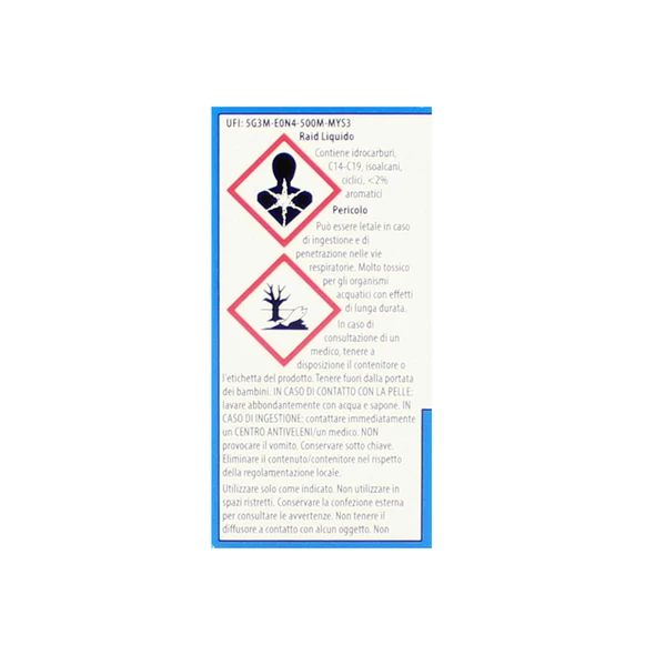 RAID INSETTICIDA RICARICA LIQUIDA ADATTO A TUTTI I DIFFUSORI 30 NOTTI 