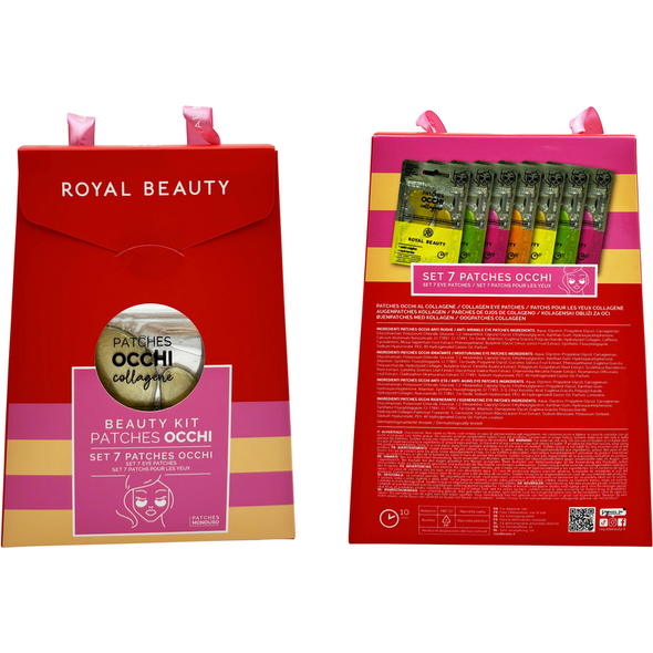 ROYAL BEAUTY NATALE COFANETTO SHOPPER 7 PATCHES OCCHI 