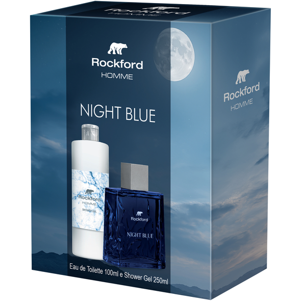 ROCKFORD HOMME NIGHT BLUE COFANETTO: EDT 100 ML + SHOWER GEL 250 ML 