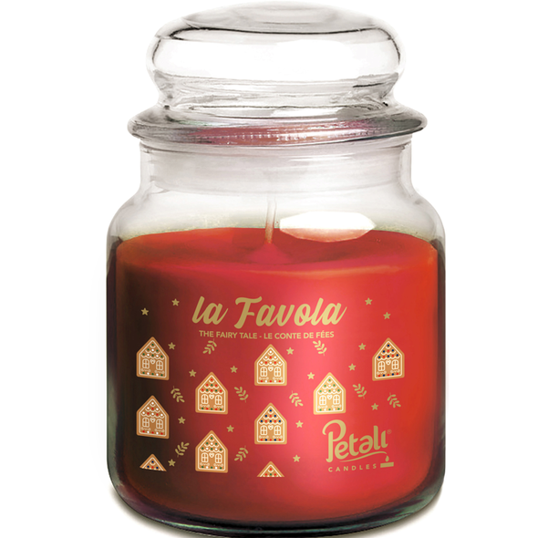 PETALI CANDLES NATALE LA FAVOLA GIARA MEDIA 60H 340 grammi