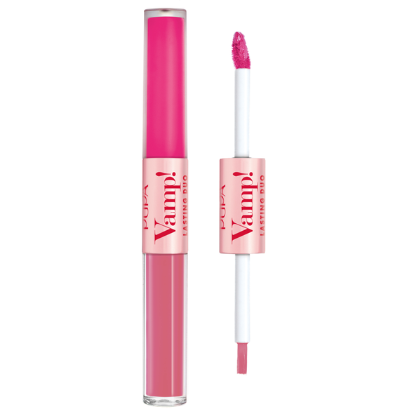 PUPA VAMP! LASTING DUO ROSSETTO LIQUIDO E GLOSS N.09 INFINITE FUCHSIA