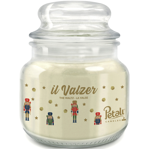 PETALI CANDLES NATALE IL VALZER GIARA PICCOLA 25H 90 grammi