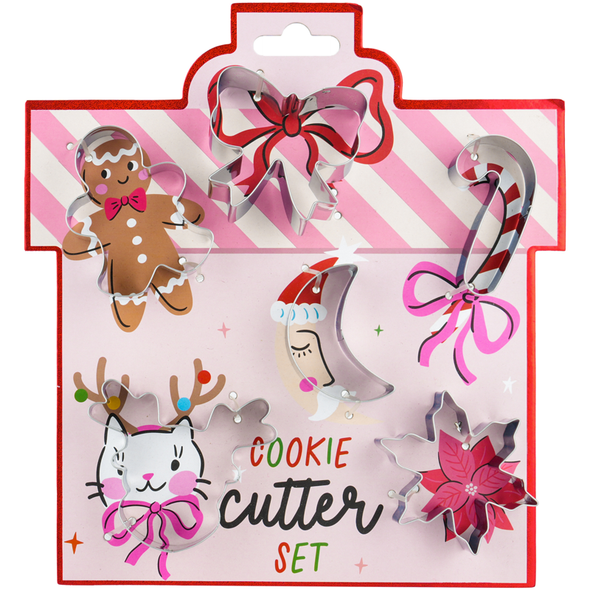 TRI COASTAL NATALE COOKIE CUTTER SET DOLCI 6 FORMINE BISCOTTI