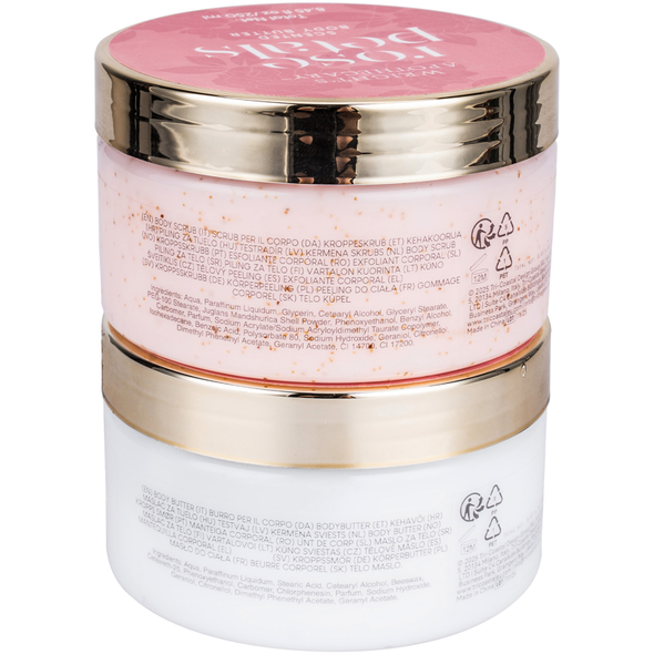 TRI COASTAL BODY CARE SET SCRUB + BUTTER ROSE PETALS 250 ML CIASCUNO