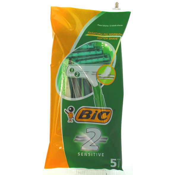 BIC RASOIO BILAMA 2 SENSITIVE VERDE 5 PZ
