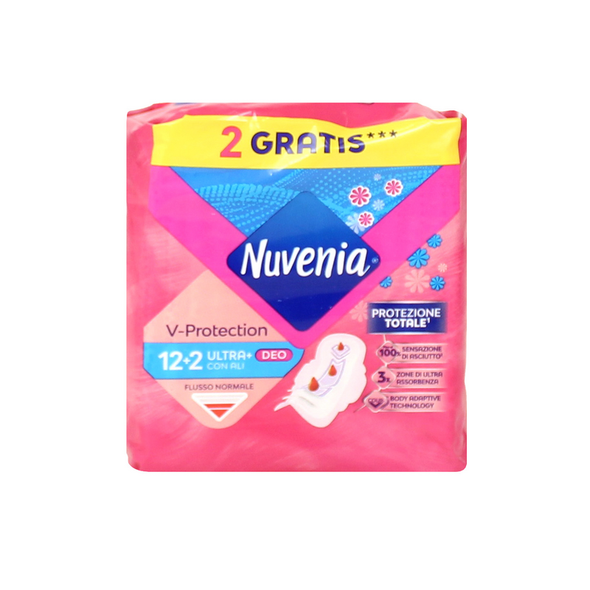 NUVENIA ASSORBENTI ULTRA+ DEO CON ALI FLUSSO NORMALE 12+2 PZ
