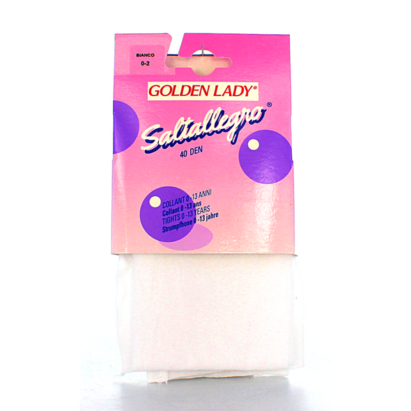 GOLDEN LADY COLLANT FILANCA SALTALLEGRO 40 DEN BIANCO TAGLIA 0/2 