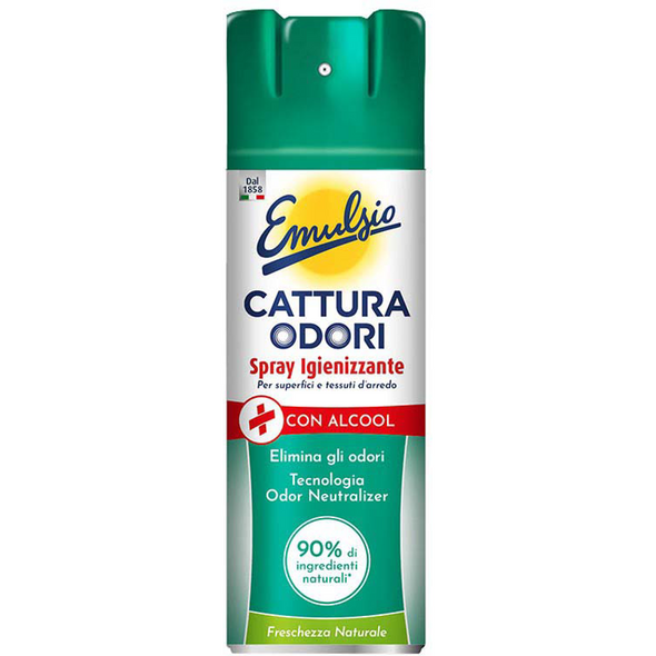 EMULSIO IL CATTURA ODORI IGIENIZZANTE SPRAY CON ALCOOL FRESCHEZZA NATURALE 350 ML