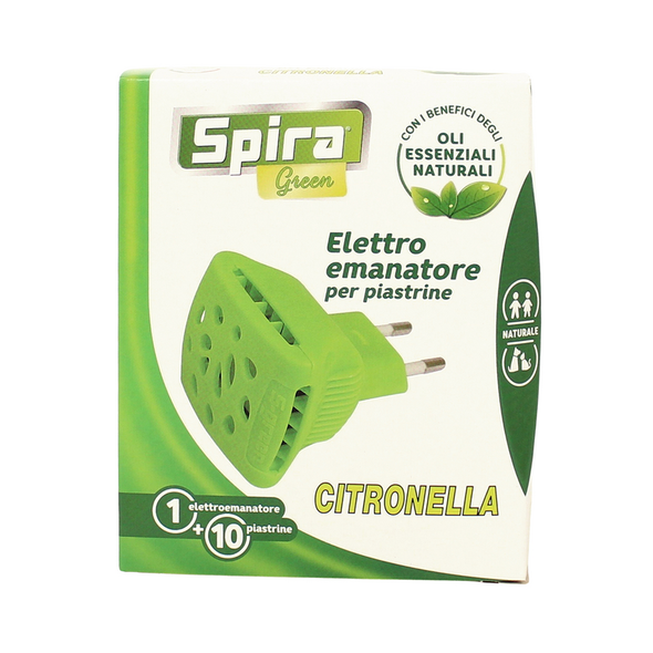 SPIRA GREEN CITRONELLA ELETTROEMANATORE + 10 PIASTRINE
