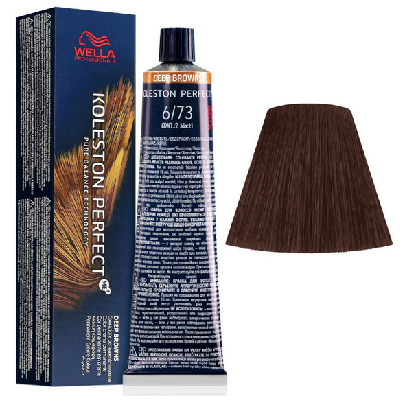 WELLA KOLESTON PERFECT ME PURE NATURALS TINTURA CAPELLI 6/73 BIONDO SCURO SABBIA DORATO