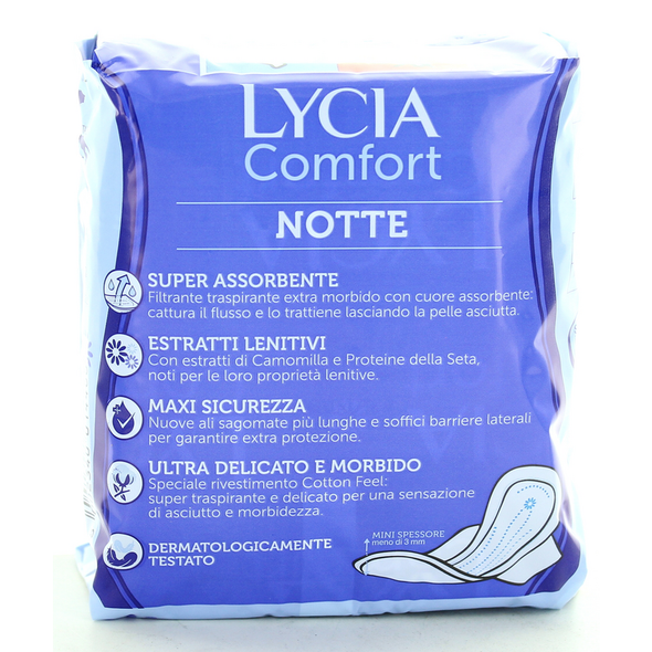 LYCIA ASSORBENTI COMFORT NOTTE ULTRA ALI 10 PZ 