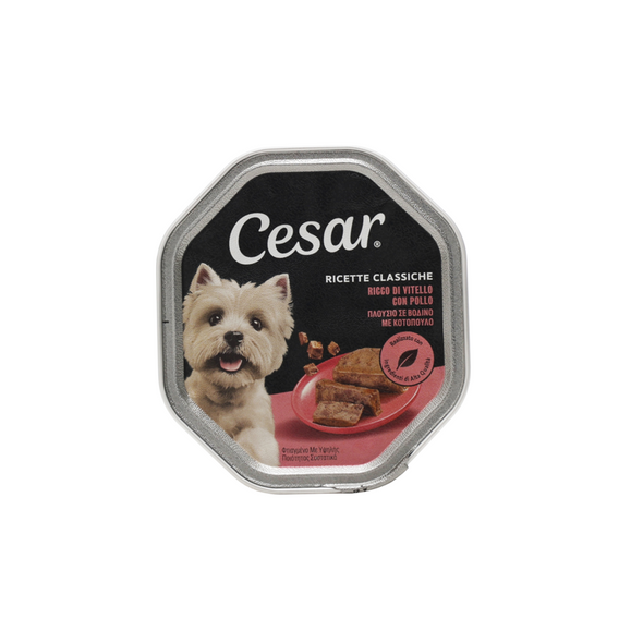 CESAR TENERO PATE' VITELLO & POLLO VASCHETTA 150g