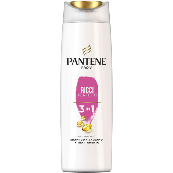 PANTENE SHAMPOO + BALSAMO + TRATTAMENTO 3in1 RICCI PERFETTI 225 ML.