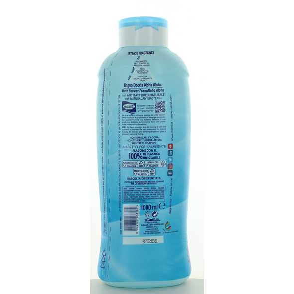 MIL MIL BAGNO DOCCIA ALOHA ALOHA CON ANTIBATTERICO NATURALE 1000 ML