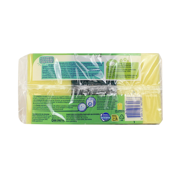 SPONTEX SPUGNA ABRASIVA UNIVERSALE 2+1 PZ.