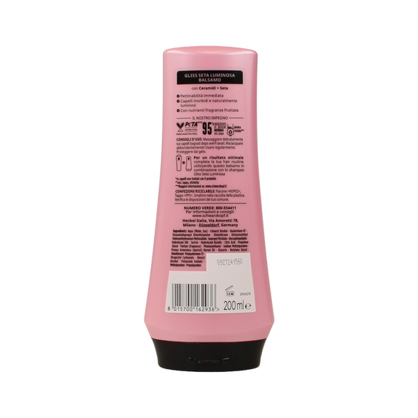 GLISS BALSAMO SETA LUMINOSA ILLUMINANTE CAPELLI SPENTI 200 ML