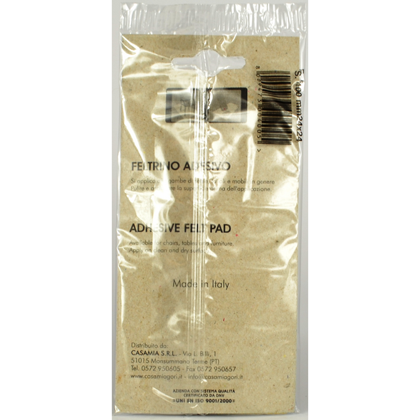 CASAMIA FELTRINO MILLIMETRI 24x24 16 PEZZI COLORI ASSORTITI