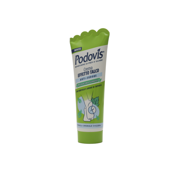 PODOVIS CREMA EFFETTO TALCO ANTI-ODORE ANTI-SUDORE CON MENTOLO TUBO 100 ML 