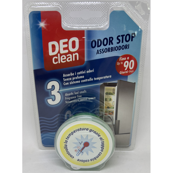 RELEVI DEO CLEAN ODOR STOP ASSORBIODORI GEL CON ALGHE MARINE E TAPPO CONTROLLA TEMPERATURA BLISTER 1 PZ DA 40 GRAMMI