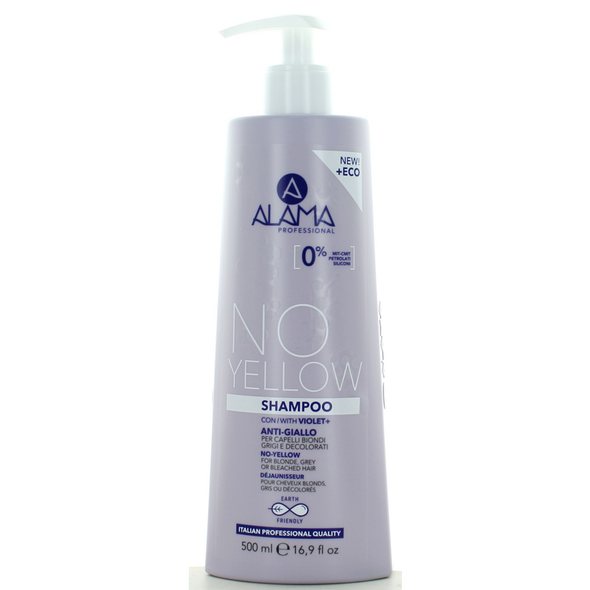 ALAMA NO-YELLOW SHAMPOO CAPELLI BIONDI, GRIGI O DECOLORATI 500 ML