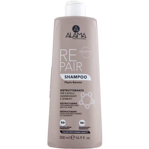 ALAMA REPAIR SHAMPOO RISTRUTTURANTE PER CAPELLI DANNEGGIATI E SFIBRATI 500 ML 