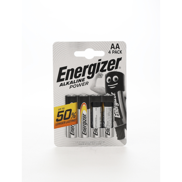 ENERGIZER AA STILO 1,5V ALKALINE POWER BLISTER 4 PZ