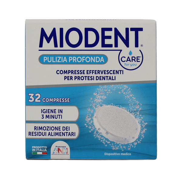 MIODENT 32 COMPRESSE EFFERVESCENTI PER PROTESI DENTALI  CAR FOR YOU