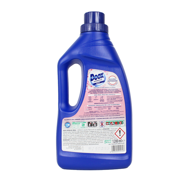 DEOX DETERSIVO LIQUIDO BUCATO LAVATRICE FRESH 24 LAVAGGI 1200 ML