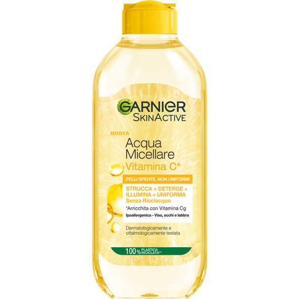 GARNIER ACQUA MICELLARE VITAMINA C PELLI SPENTE, NON UNIFORMI 400 ML  