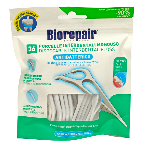 BIOREPAIR 36 FORCELLE INTERDENTALI MONOUSO ALLA MENTA FRESCA